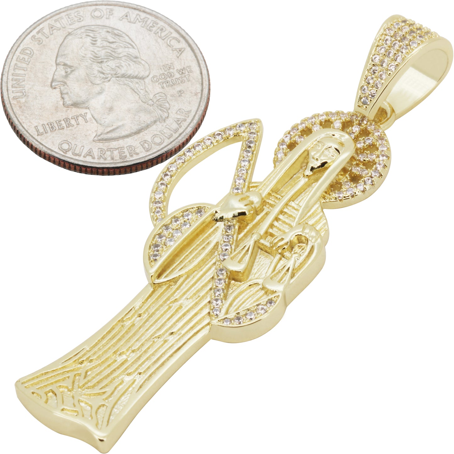 Santa Muerte Grim Reaper Pendant