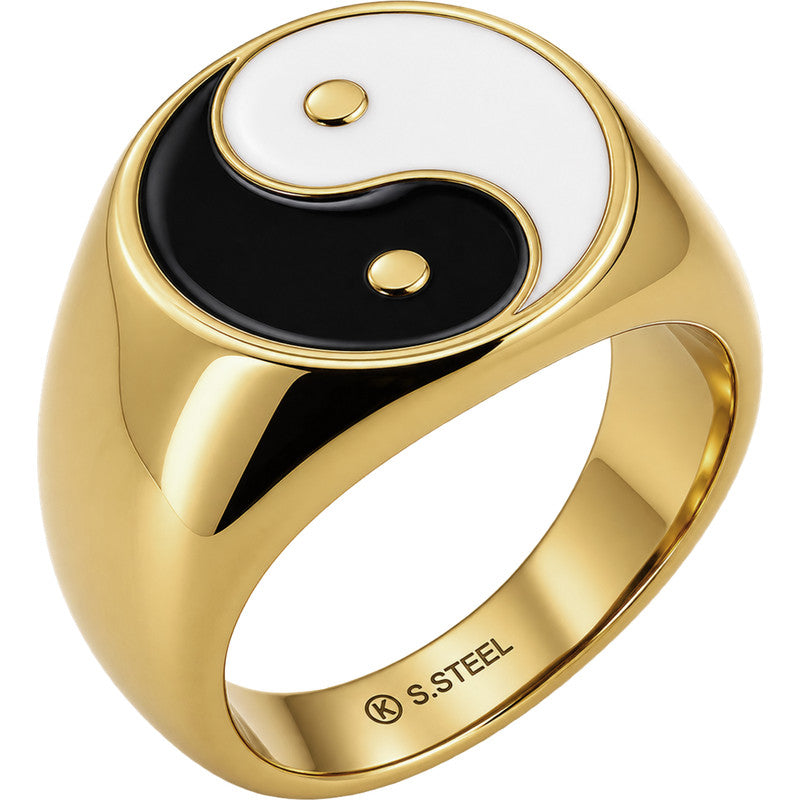 Yin Yang Signet Ring Size 13