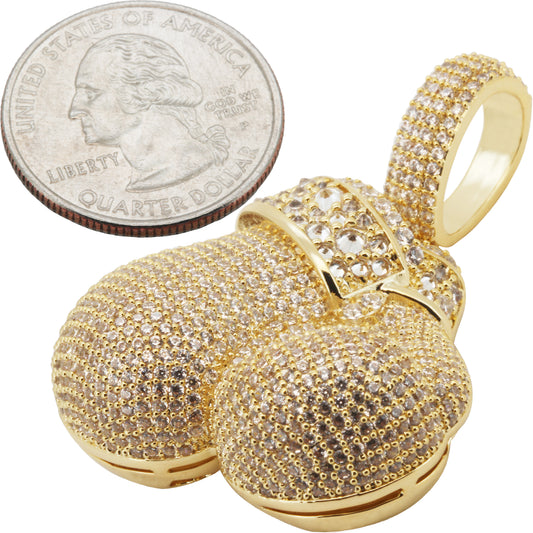 Reverse Set Boxing Gloves Pendant