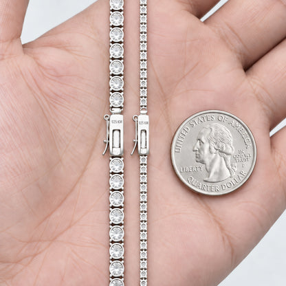 2mm Moissanite Tennis Bracelet 6.5"