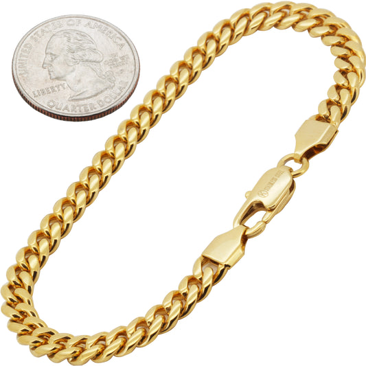 6mm Miami Cuban Link Bracelet 8"