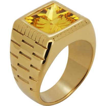 Birthstone Square Signet Ring Size 7