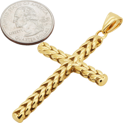 5mm Franco Link Cross Pendant