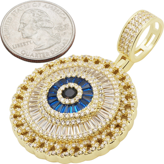 Evil Eye Circle Pendant