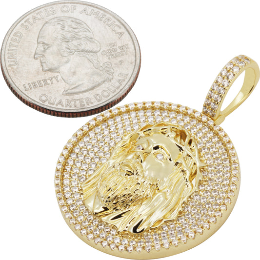 Jesus Piece Circle Pendant