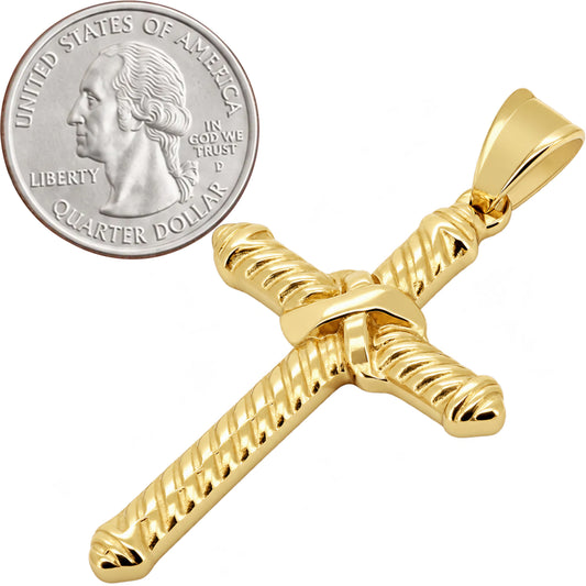 Cable Knot Cross Pendant