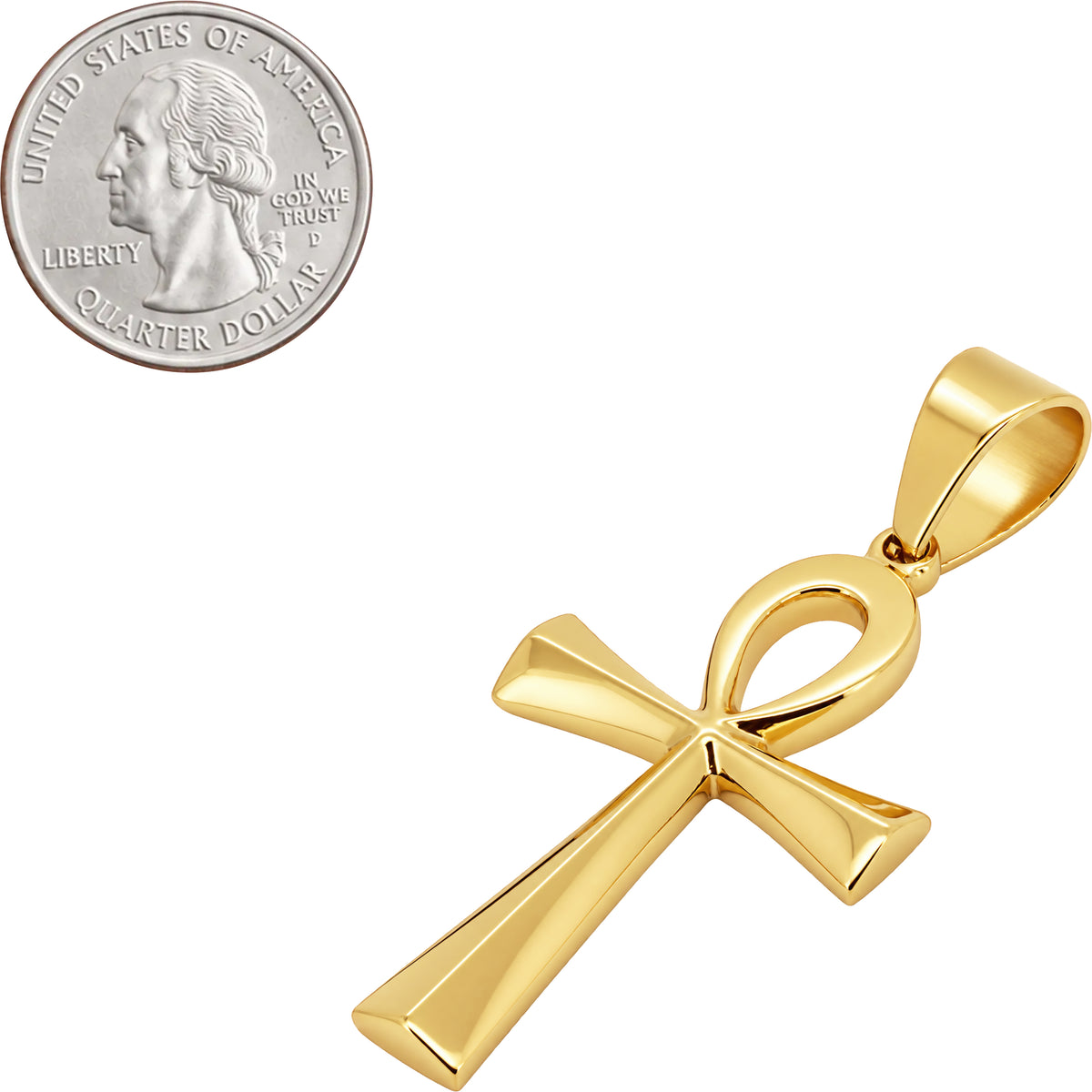 Plain Egyptian Ankh Cross Pendant S