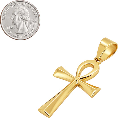 Plain Egyptian Ankh Cross Pendant S