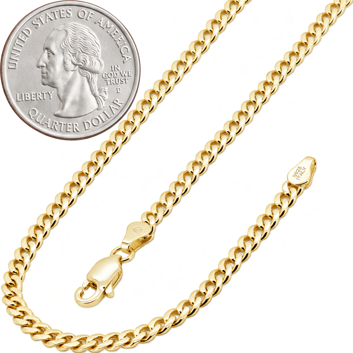 3mm Cuban Link Chain 18"