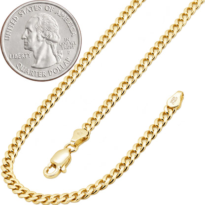 3mm Cuban Link Chain 18"