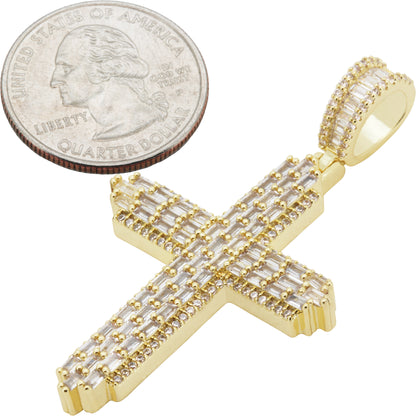 Baguette Cross Pendant