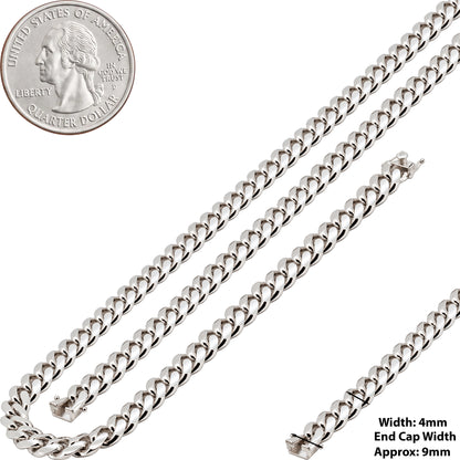4mm Miami Cuban Link Chain 24"