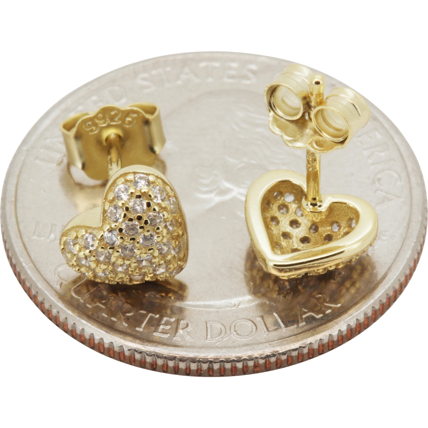 8mm Puffy Heart Studs