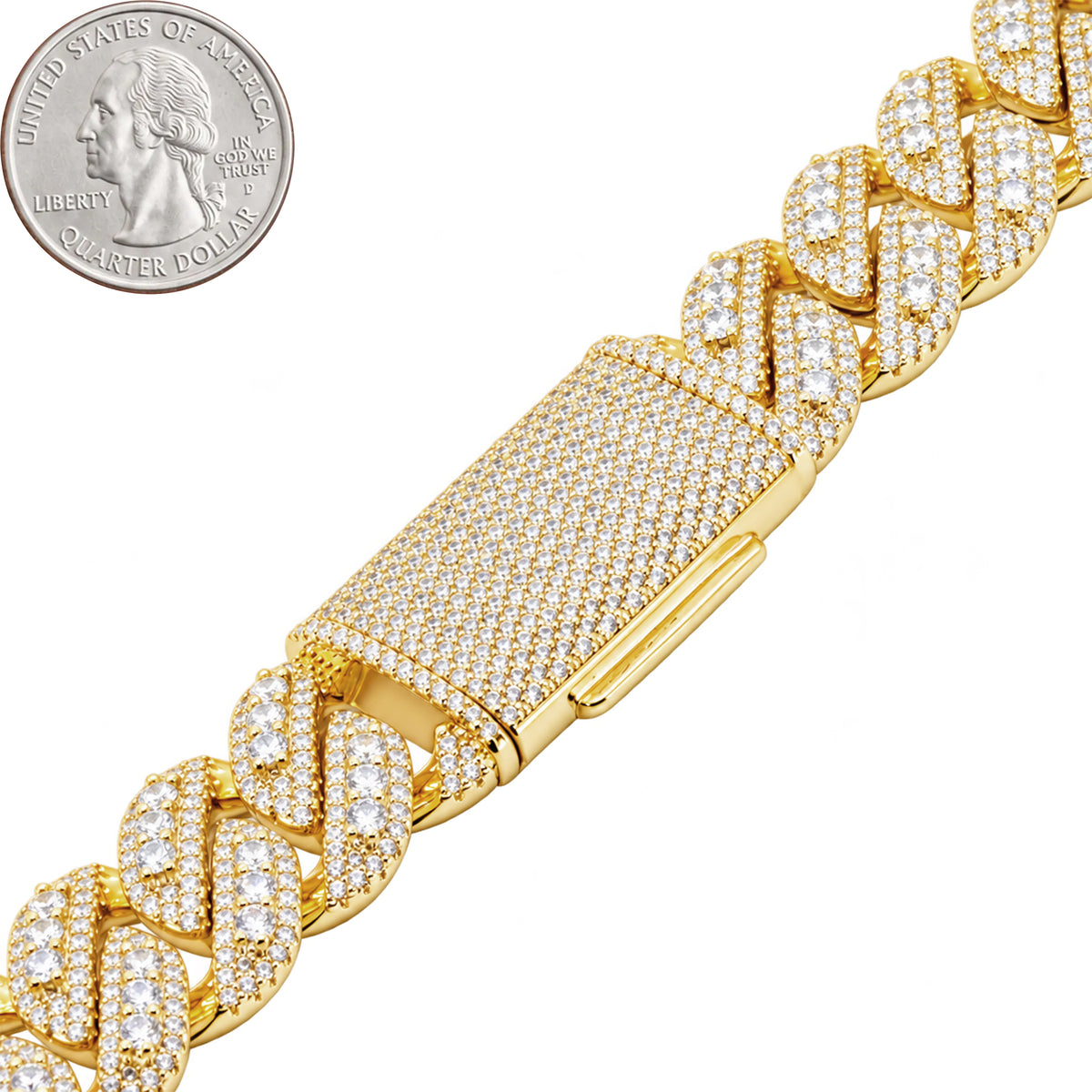 20mm Cuban Link Bracelet 8.5"