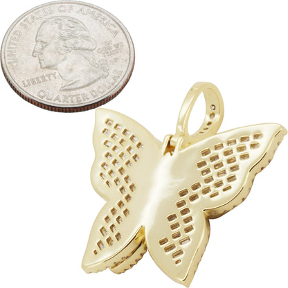 Baguette Butterfly Pendant