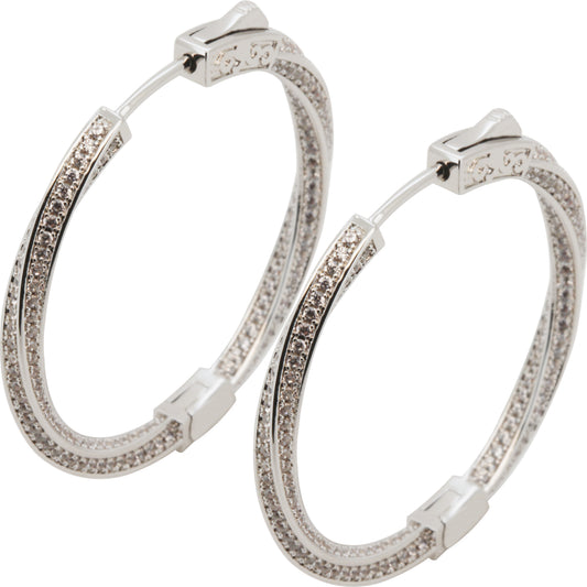 3x35mm Twisted Hoops