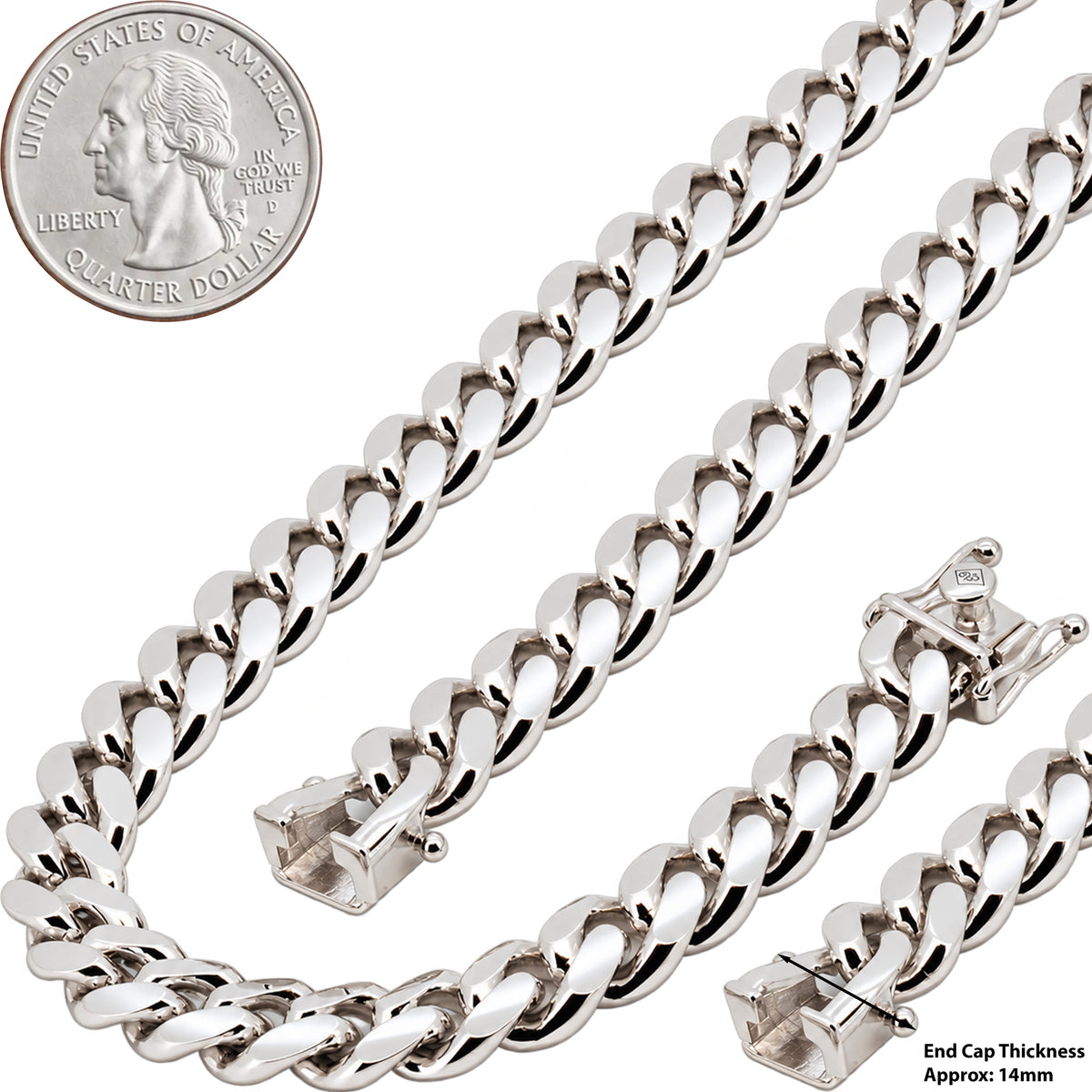 9.5mm Miami Cuban Link Chain 24"