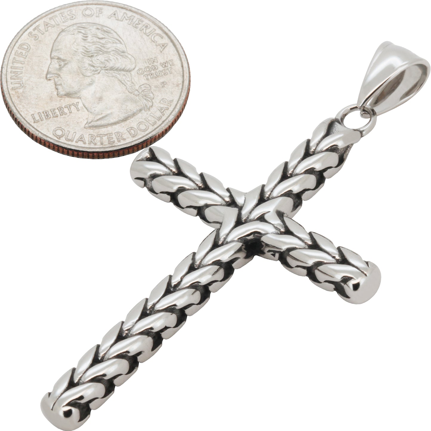 5mm Franco Link Cross Pendant