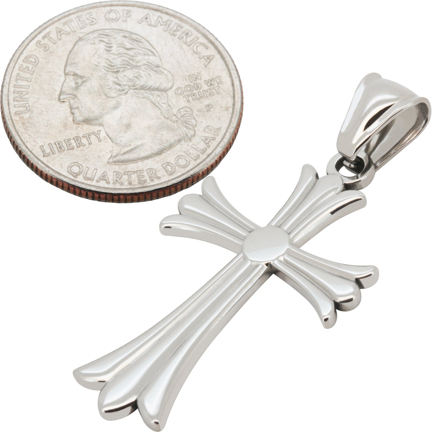 Gothic Flared Cross Pendant
