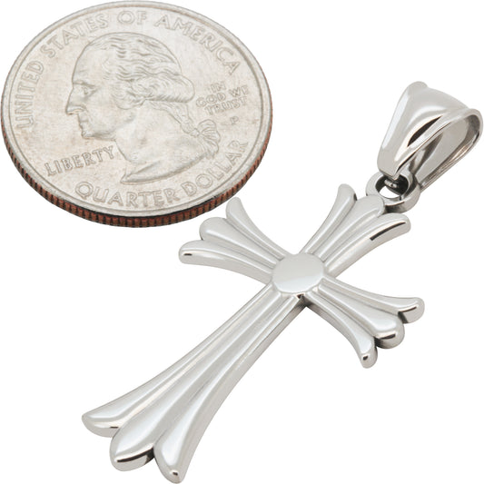Gothic Flared Cross Pendant