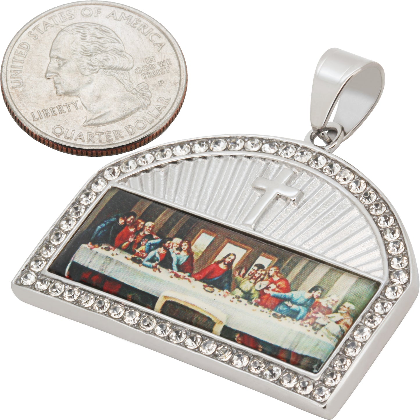 Last Supper Enamel Pendant