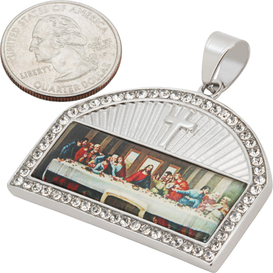 Last Supper Enamel Pendant