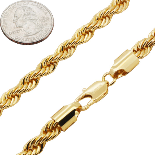 7mm Rope Chain 24"