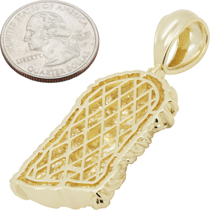 Textured Jesus Piece Pendant M