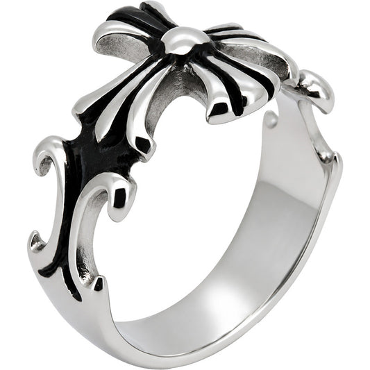 Flared Cross Ring Size 9