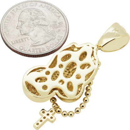 Praying Folded Hands Rosary Pendant