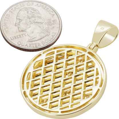 Virgin Mary Medallion Pendant L