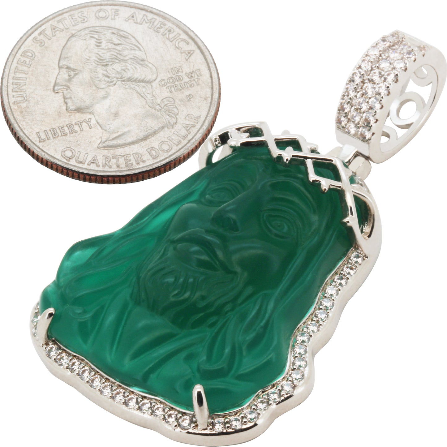 Jade Jesus Piece Pendant