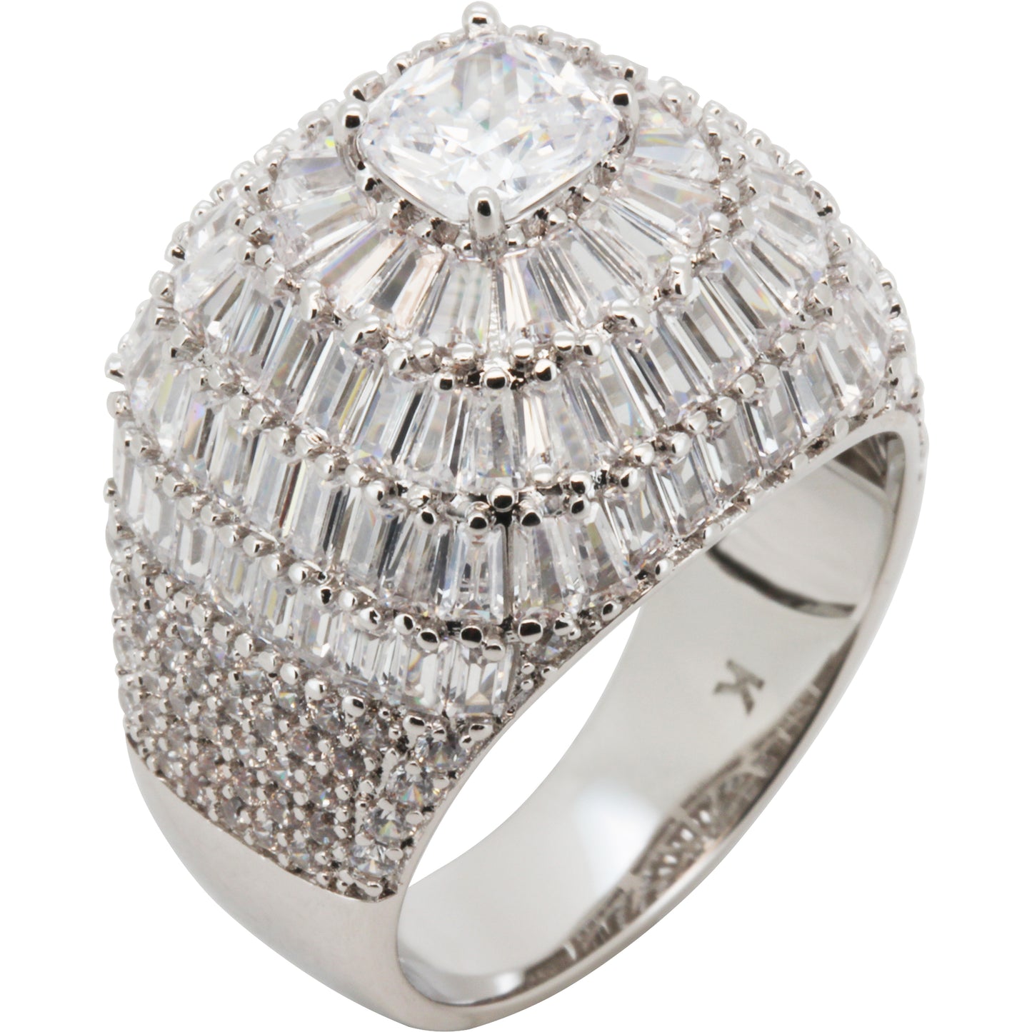 Baguette Cluster Ring Size 11