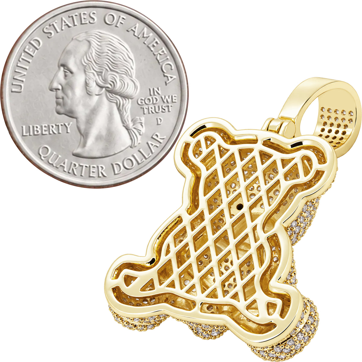 Pavé Teddy Bear Pendant