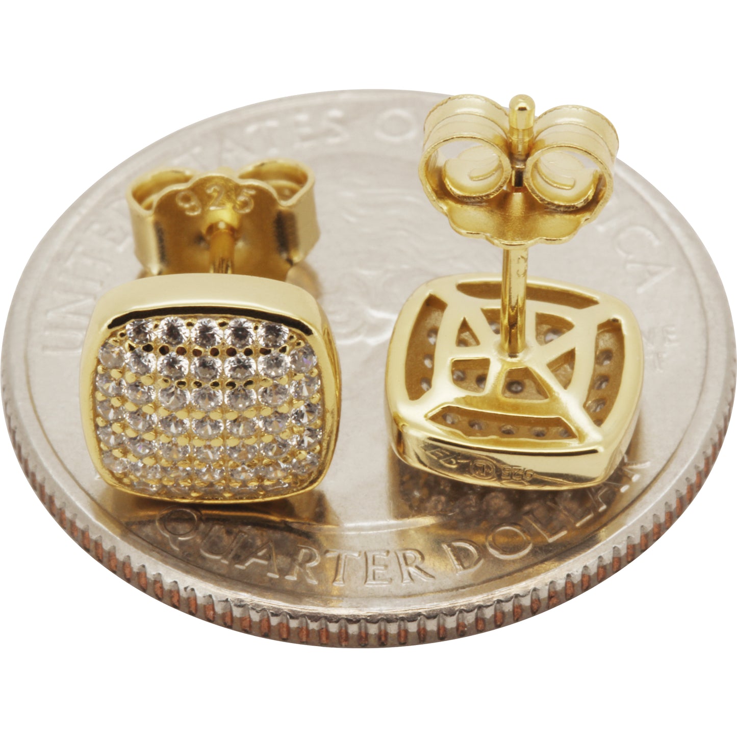 10mm Puffy Square Studs