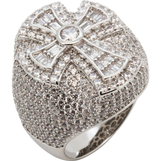 Baguette Cross Ring Size 9