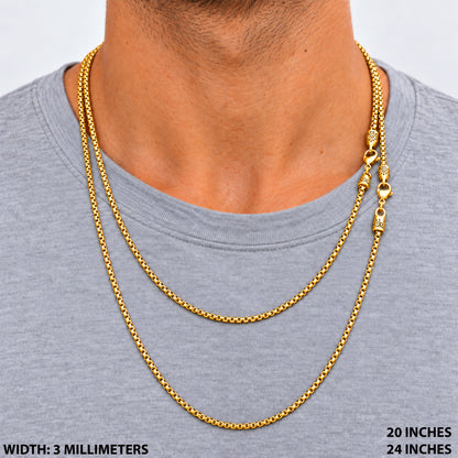 3mm Box Chain 20"