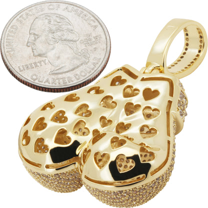 Reverse Set Boxing Gloves Pendant
