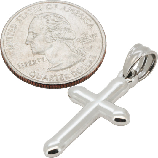 Plain Rounded Cross Pendant