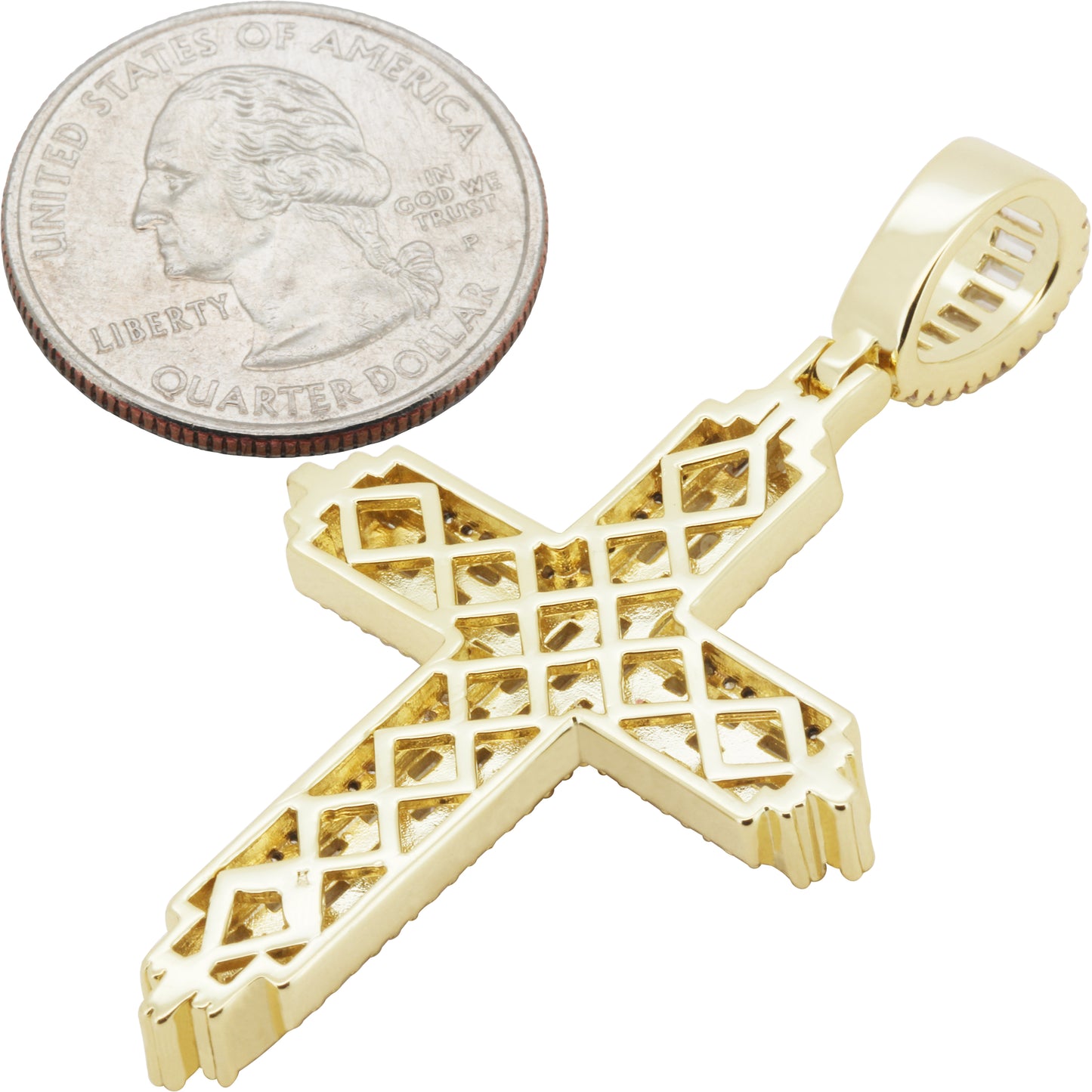 Baguette Cross Pendant