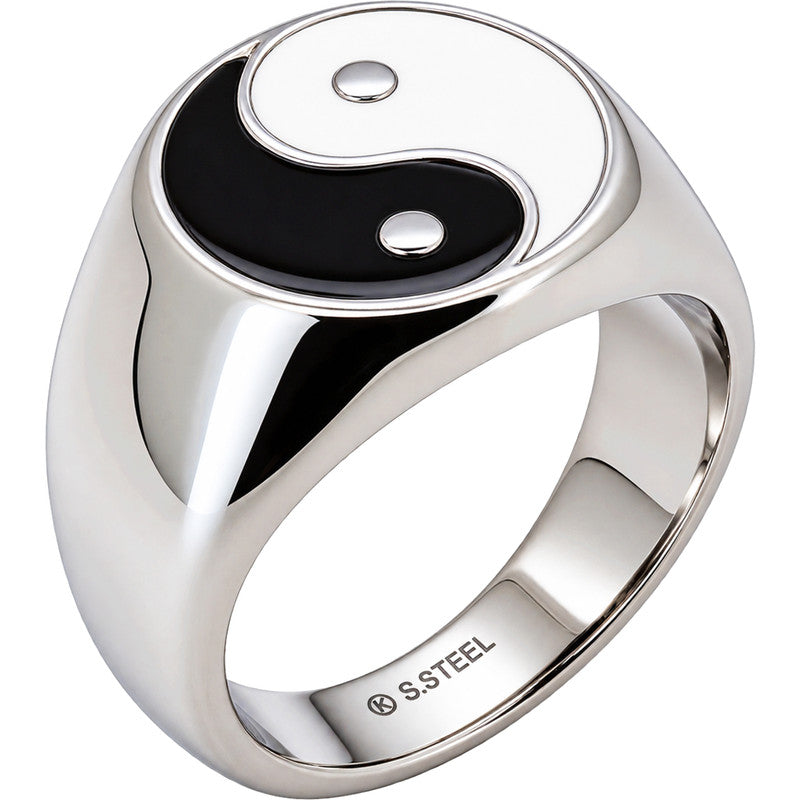 Yin Yang Signet Ring Size 8