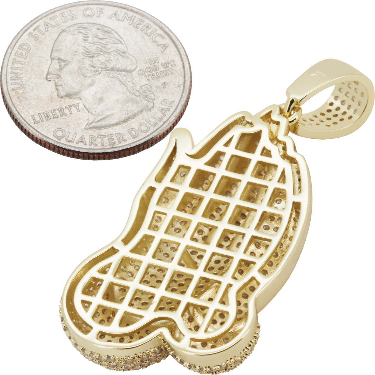 Praying Folded Hands Pendant L