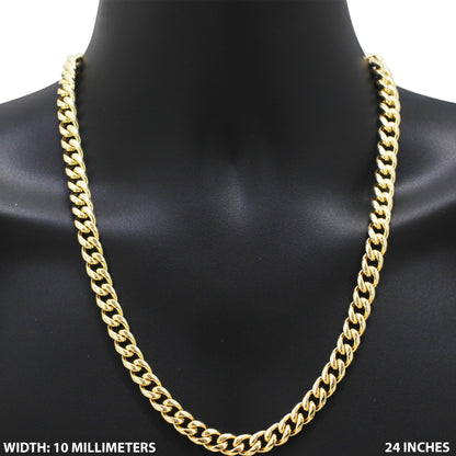 10mm Cuban Link Chain 24"