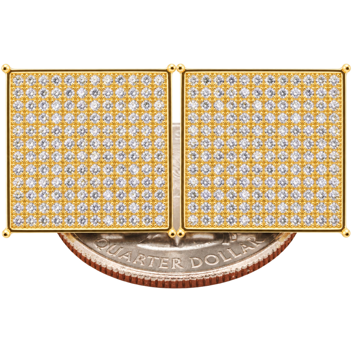 16mm Pavé Square Studs