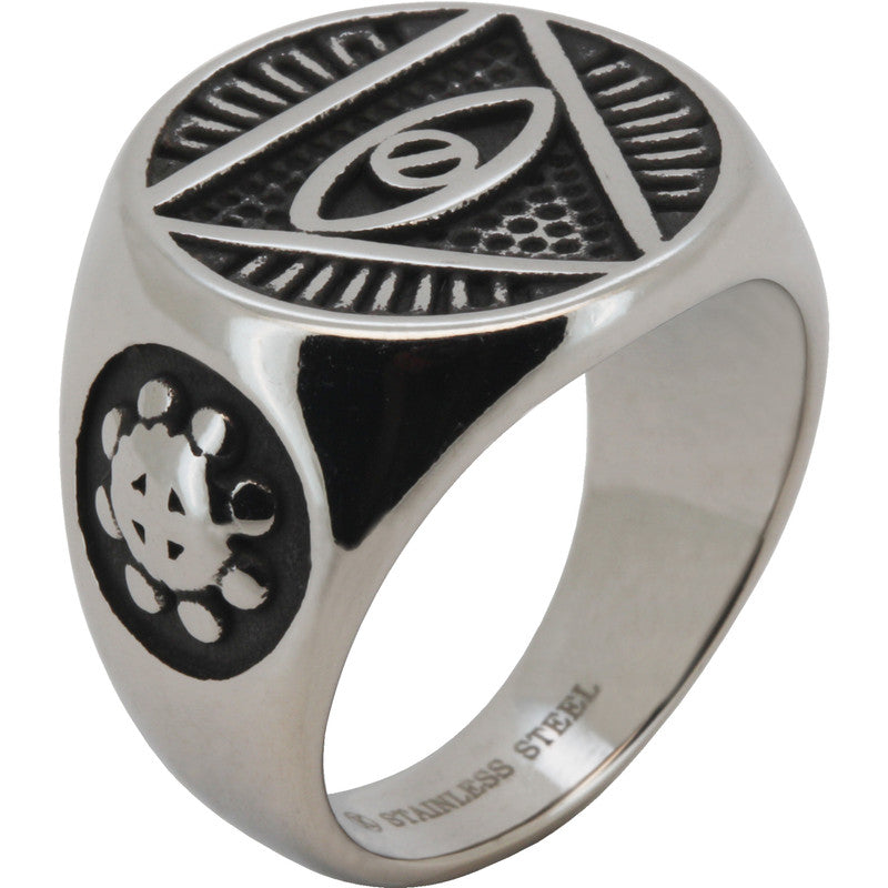 Eye of Providence Signet Ring Size 9