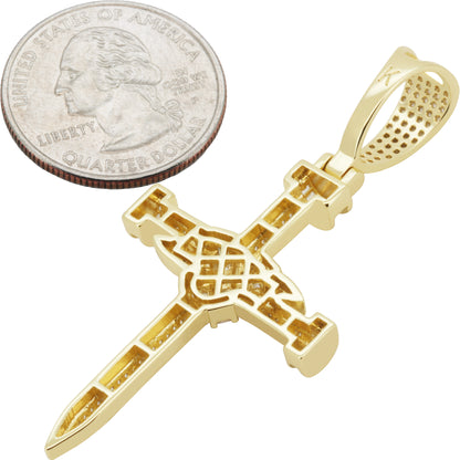 Knot Nail Cross Pendant