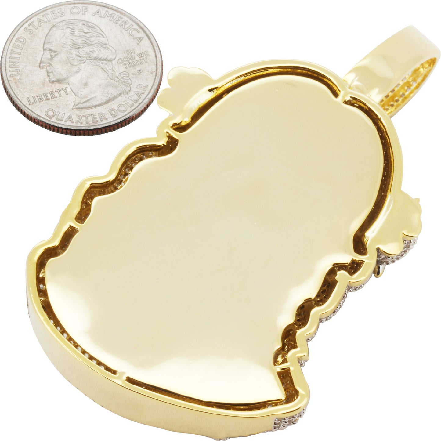 Two-Tone Jesus Piece Pendant L