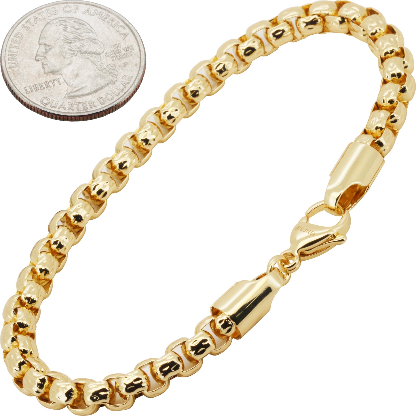 6mm Box Bracelet 7.5"