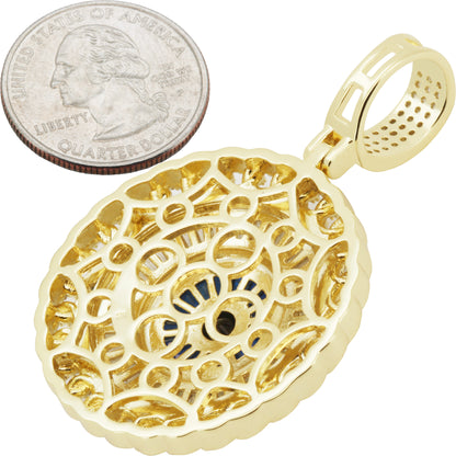 Evil Eye Circle Pendant