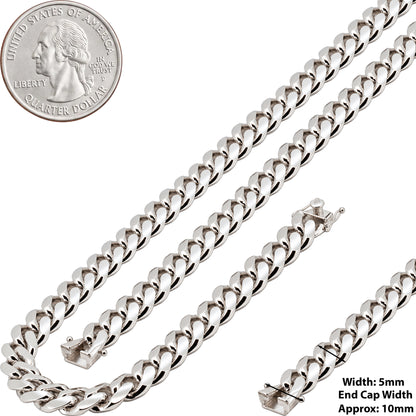 5mm Miami Cuban Link Chain 24"